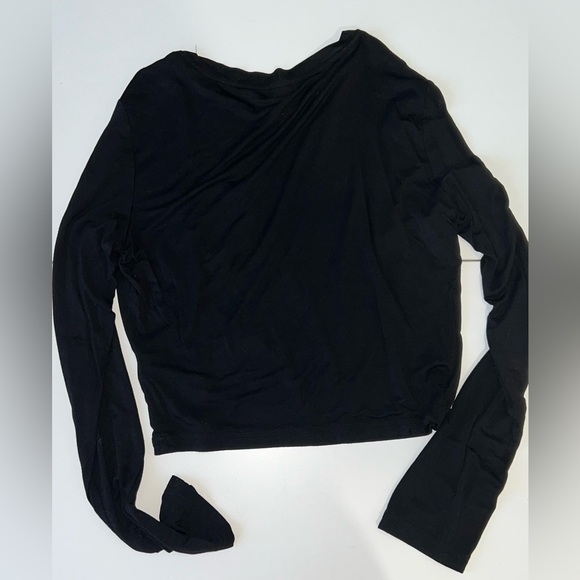 SHEIN Black Rhinestone Dollar Blouse - Picture 3 of 5